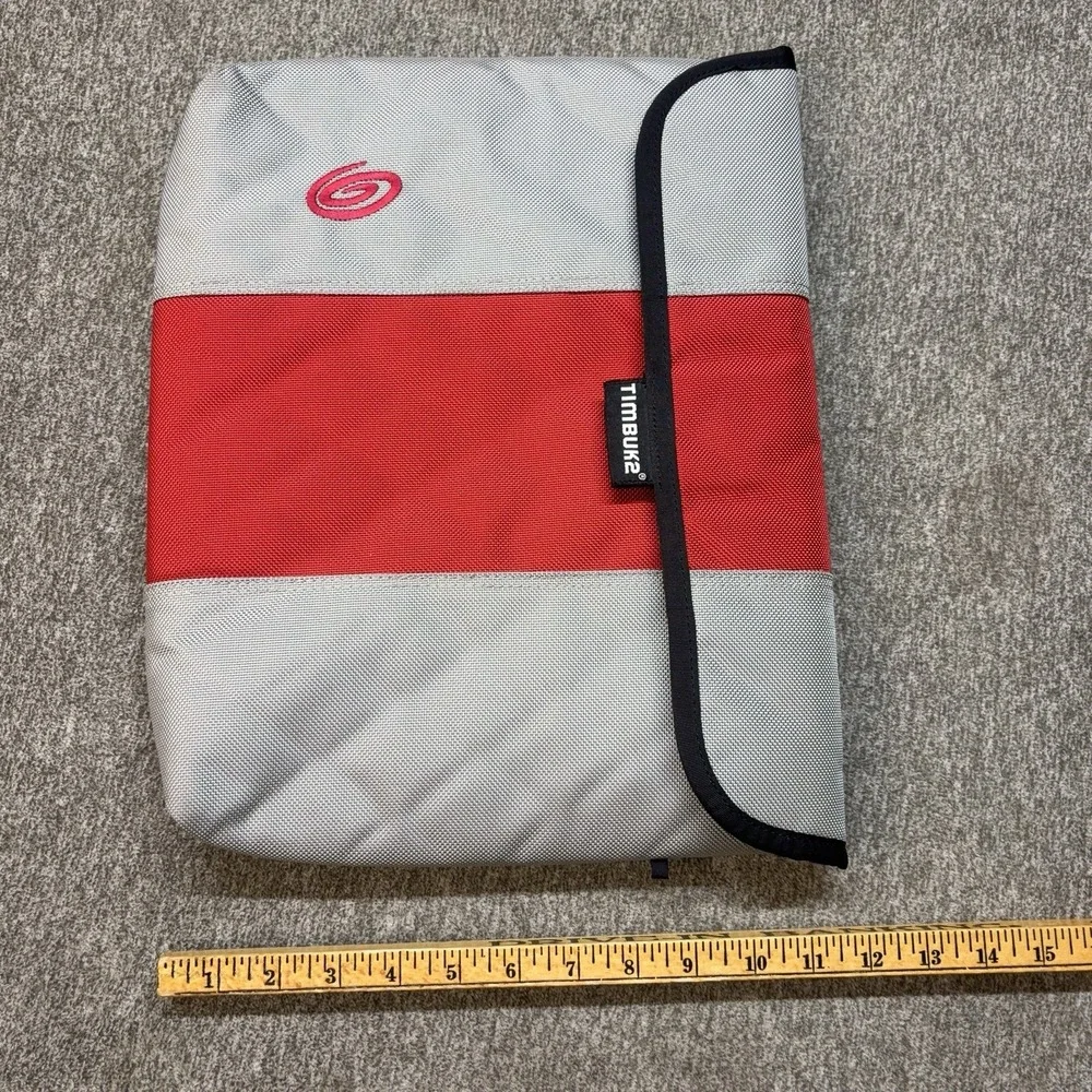 VTG Timbuk2 Classic Padded Laptop Sleeve Case Red Gray Tablet Organizer 14